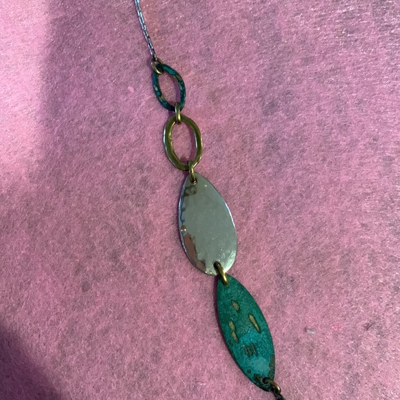 Silpada Fresco Patina, Silver and Brass Necklace - Picture 2 of 6